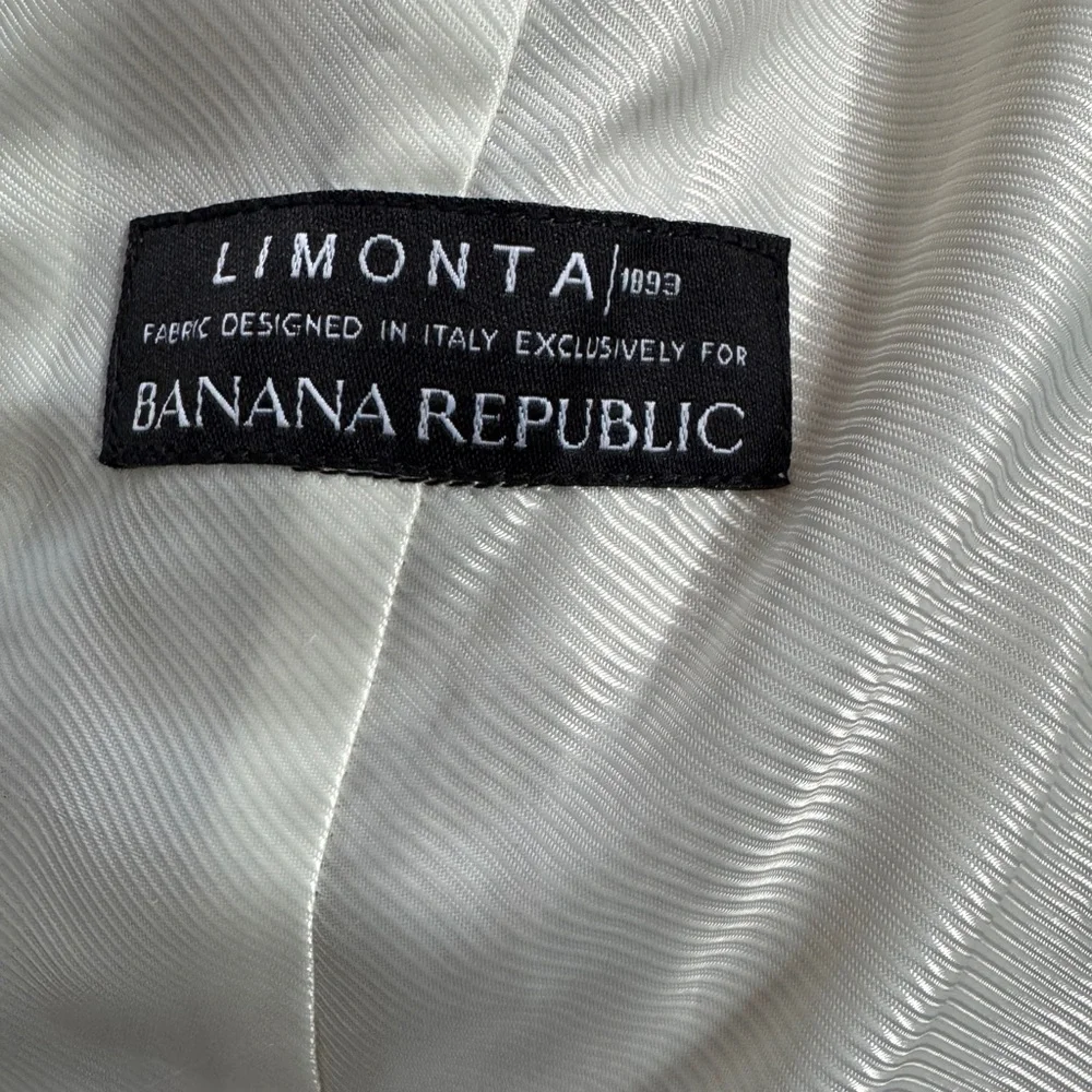 Banana Republic Limonta Trench Coat Jacket Modern Bow Tie Sleeve Tan XS - Picture 12 of 13